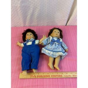 2 Gigo toys dolls vintage girl boy 1980's Love Bye Baby Doll